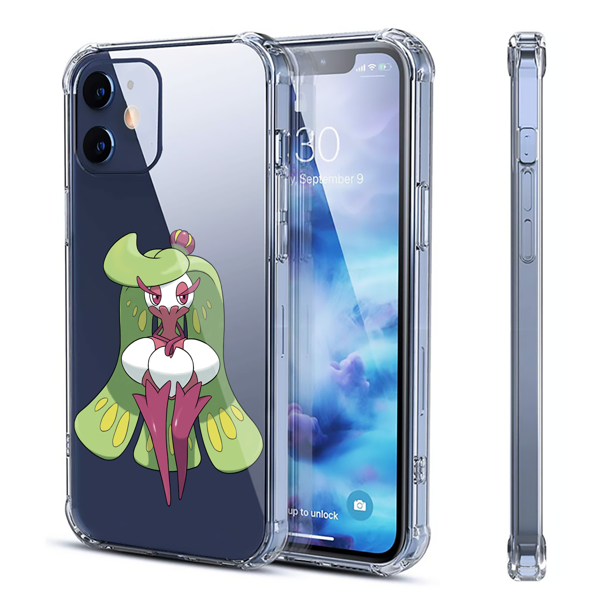 （画像用） ポケットモンスター Pokémon 【iPhone 12シリーズ対応】透明スマホケース（クリアソフトケース）